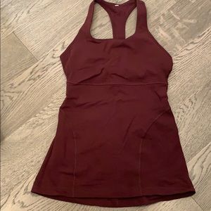 Maroon lululemon tank